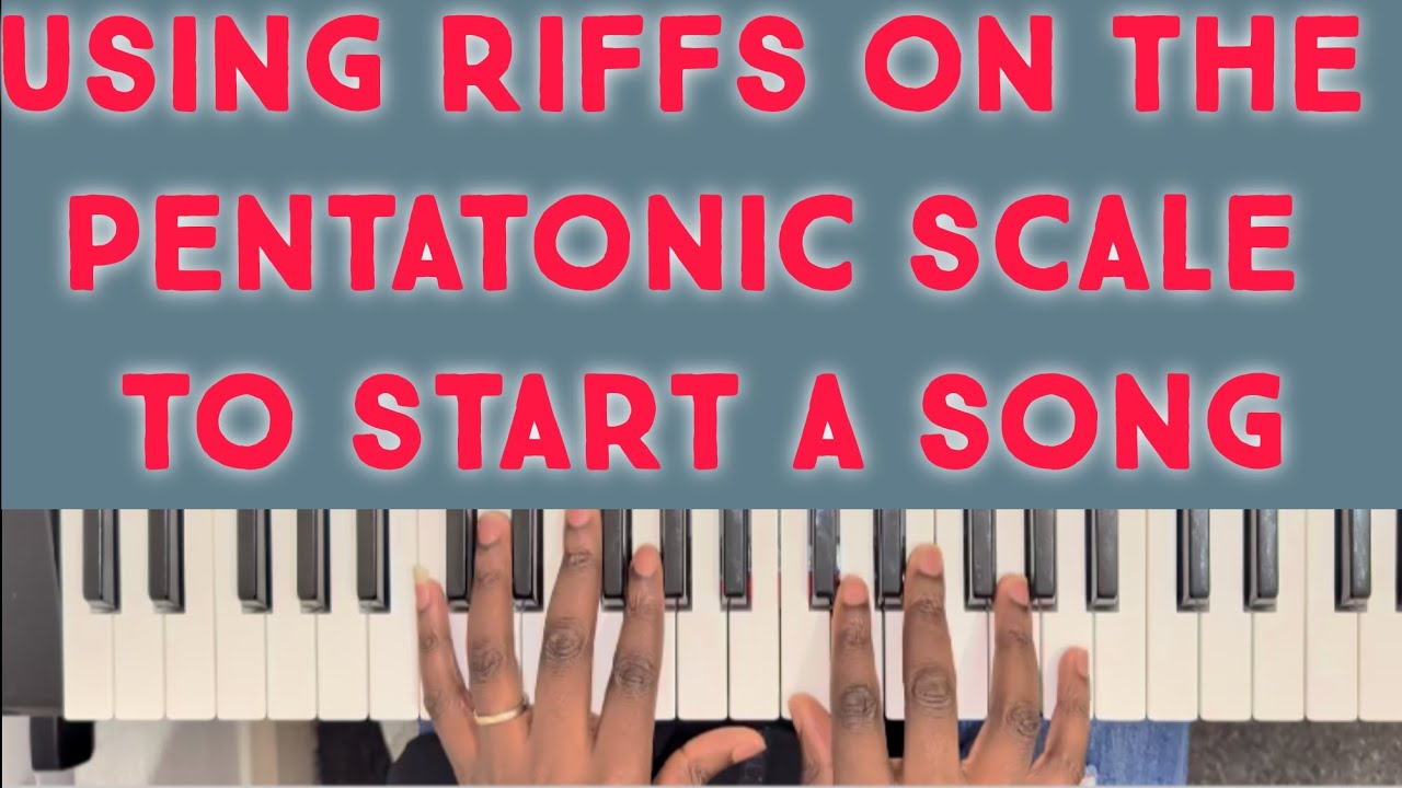 Как применять риффы на пентатонической гамме в начале песни.