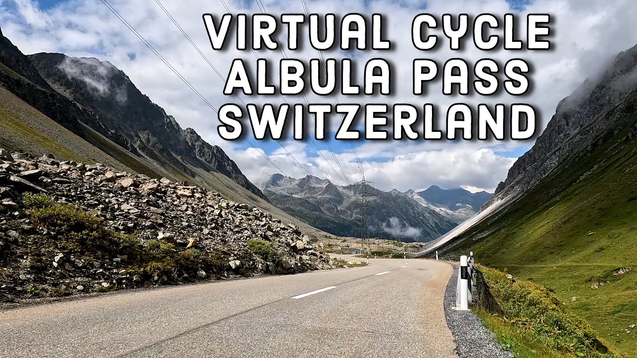 30 Minute Indoor Cycling Workout | Virtual Bike Training – Albula Pass in Switzerland