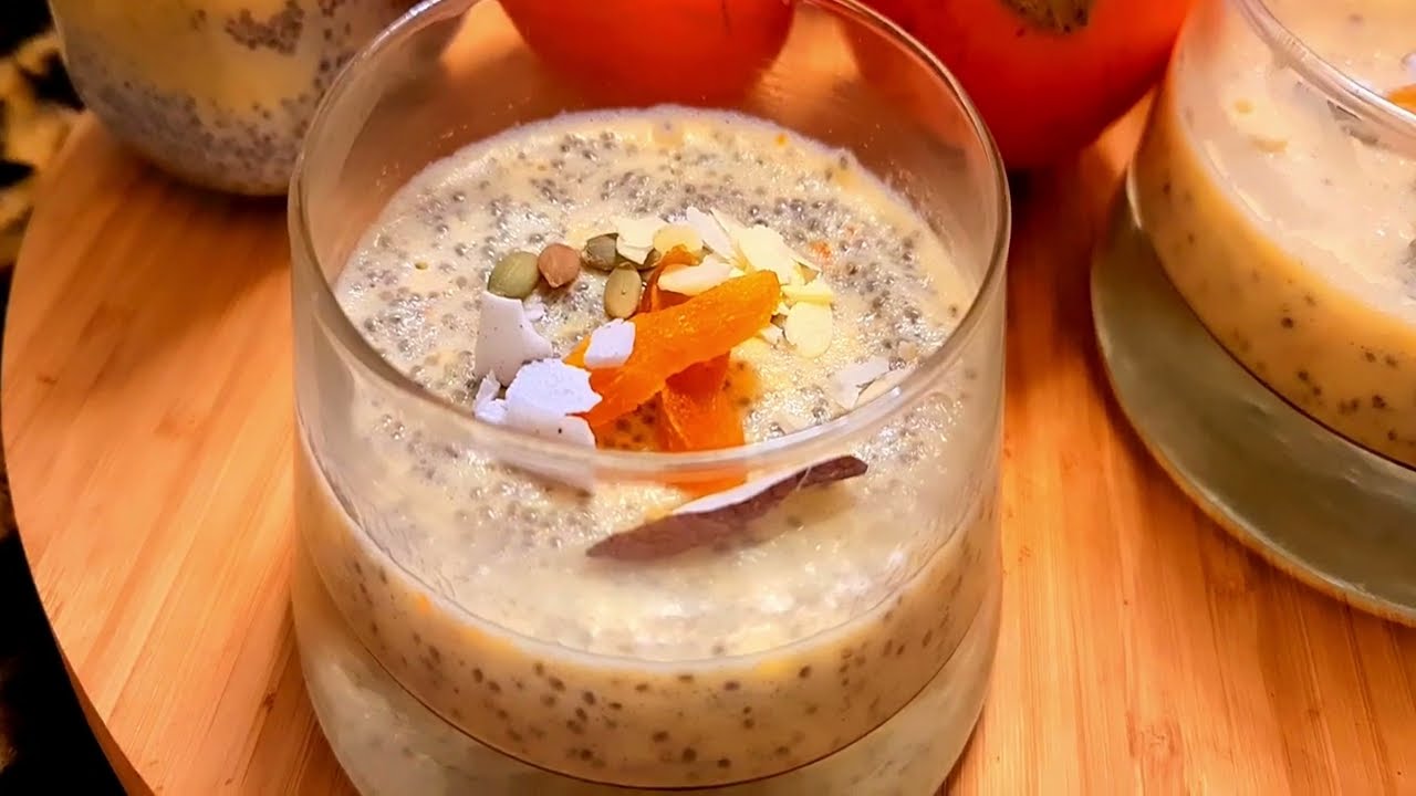 Flan au kaki/فلان بالكاكي سهل و سريع بمكونين فقط