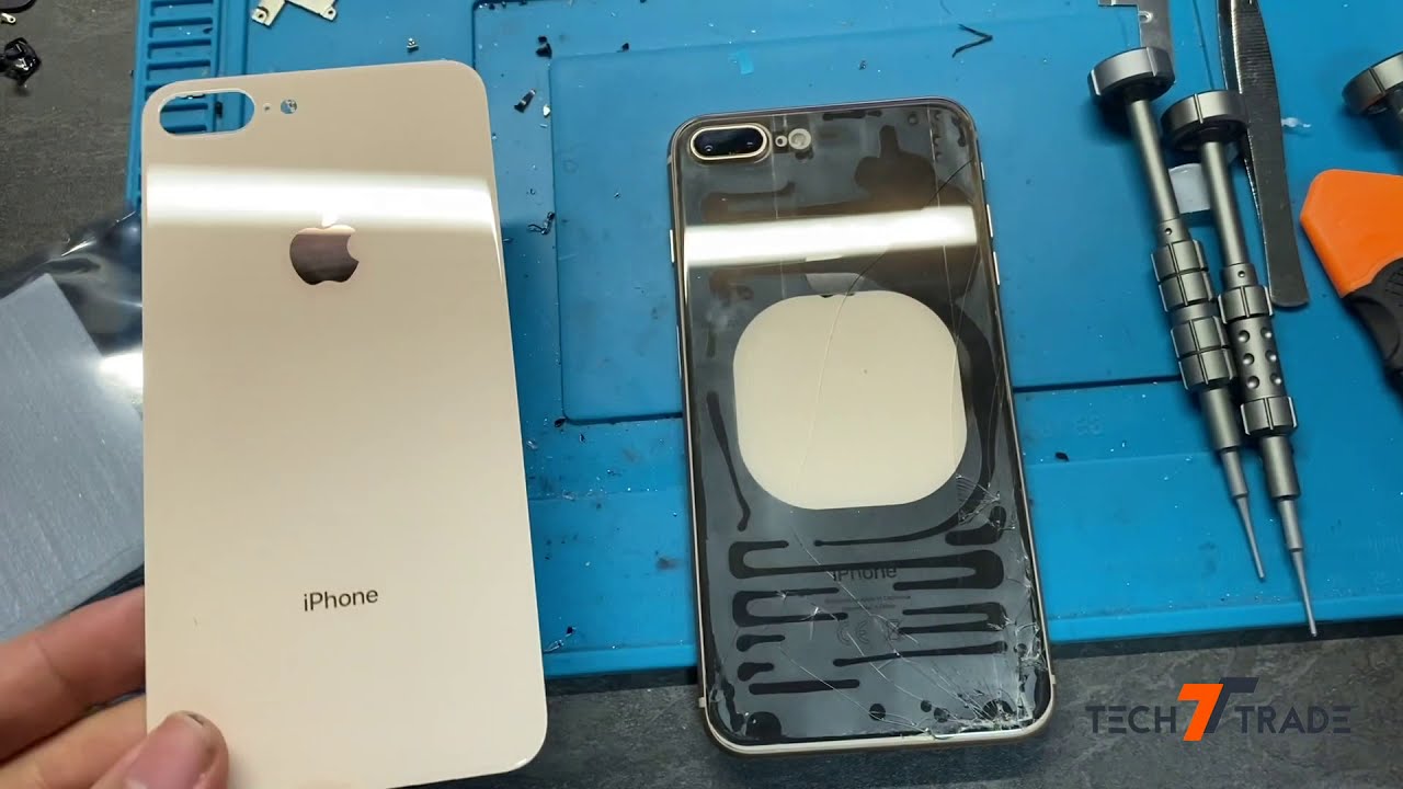 Remplacement vitre arrière iPhone 8 plus