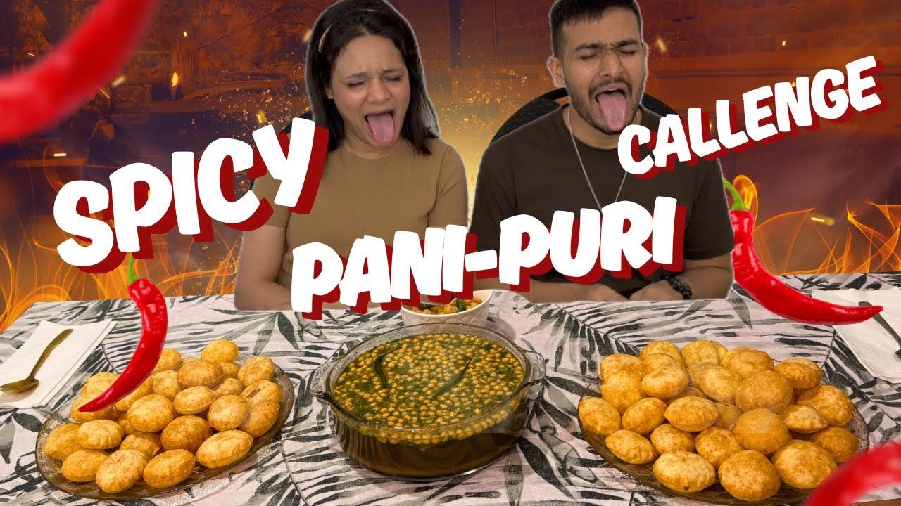 MY MOUTH IS ON FIRE! 🌶️ Extreme Spicy Pani Puri Challenge😭