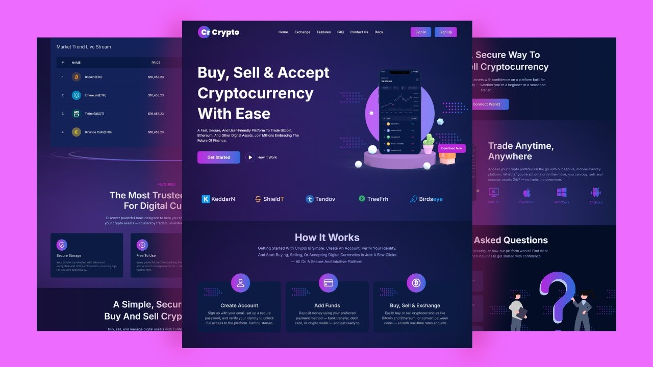 Crypto &ndash;Tailwind CSS Crypto Business Website Template Free Source Code