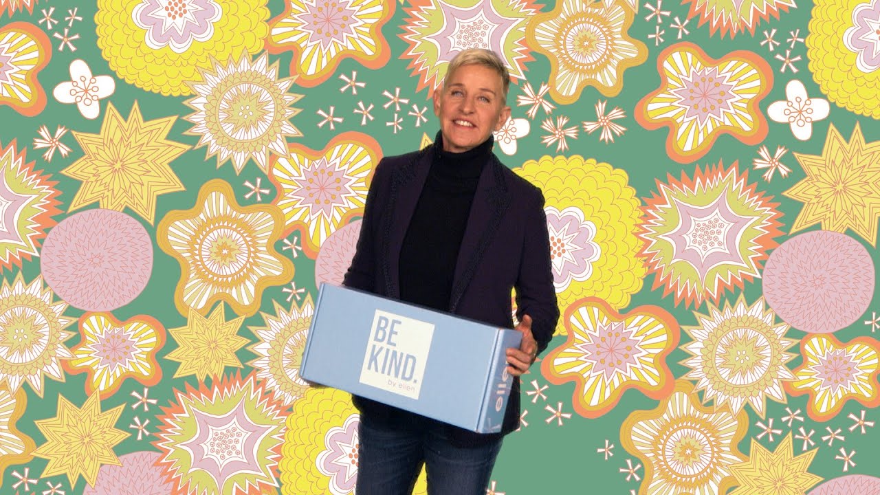 Go Behind the Scenes of Ellen's Spring BE KIND. Box!