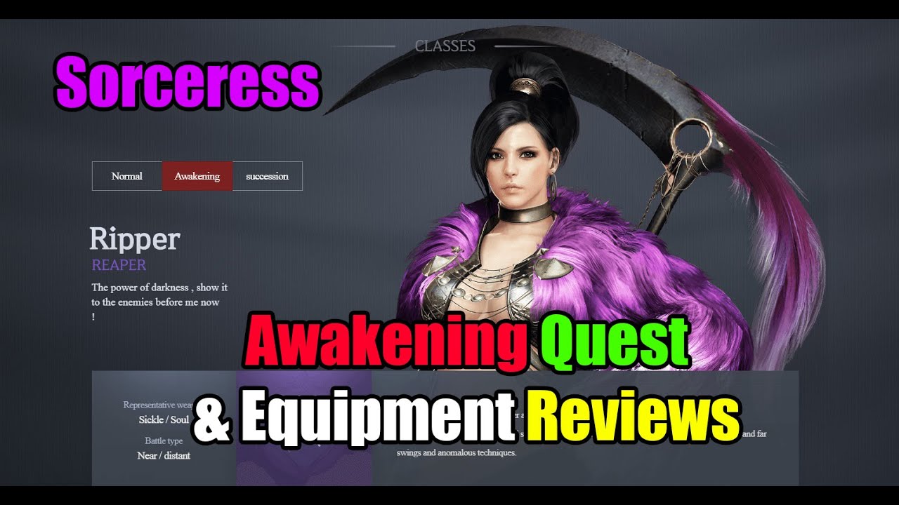 Black Desert Mobile Awakening Quest & Equipment Reviews Sorceress