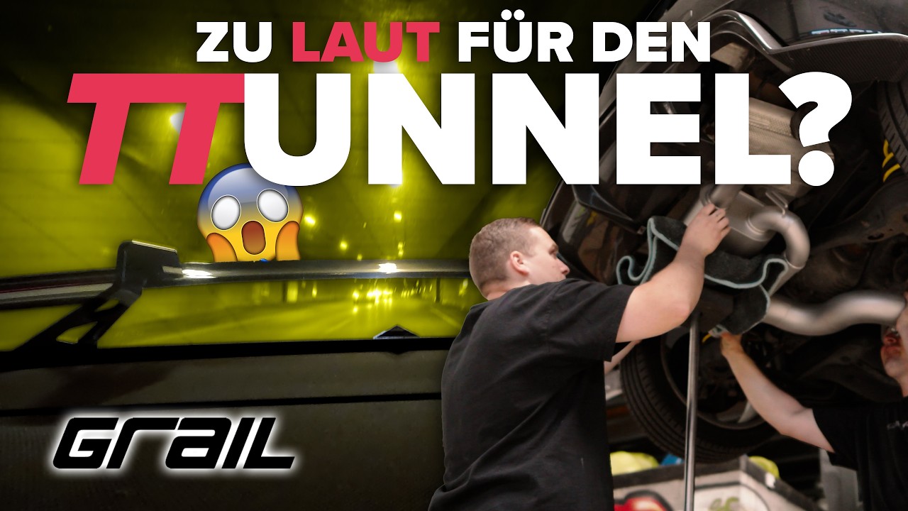 Neue ABGASANLAGE zu LAUT? | Audi TT RS Tunnel-Run