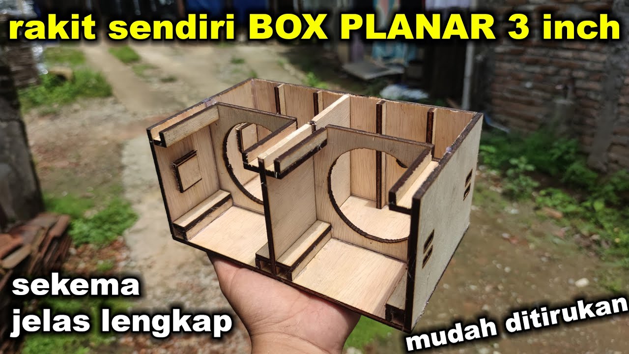 cara membuat BOX PLANAR 3 inch double dari bahan triplek mudah ditiru