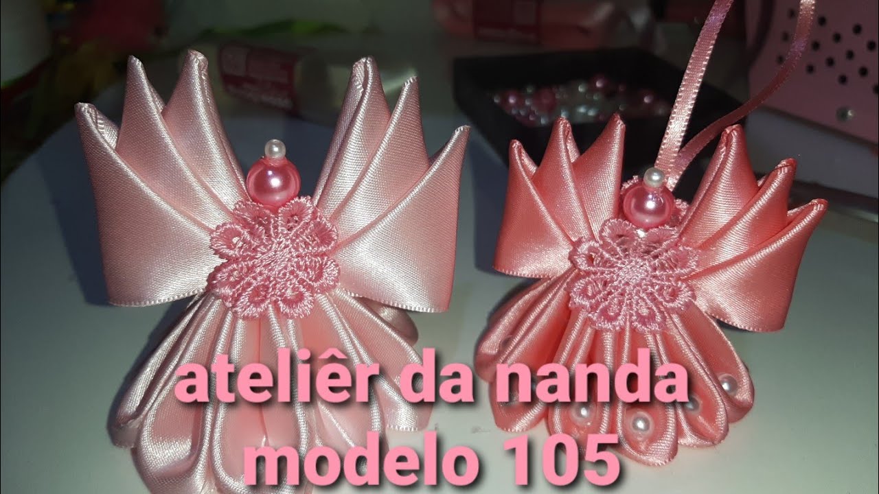 Anjinho de fitas pra decoração @AprendendocomaNandaartesanato