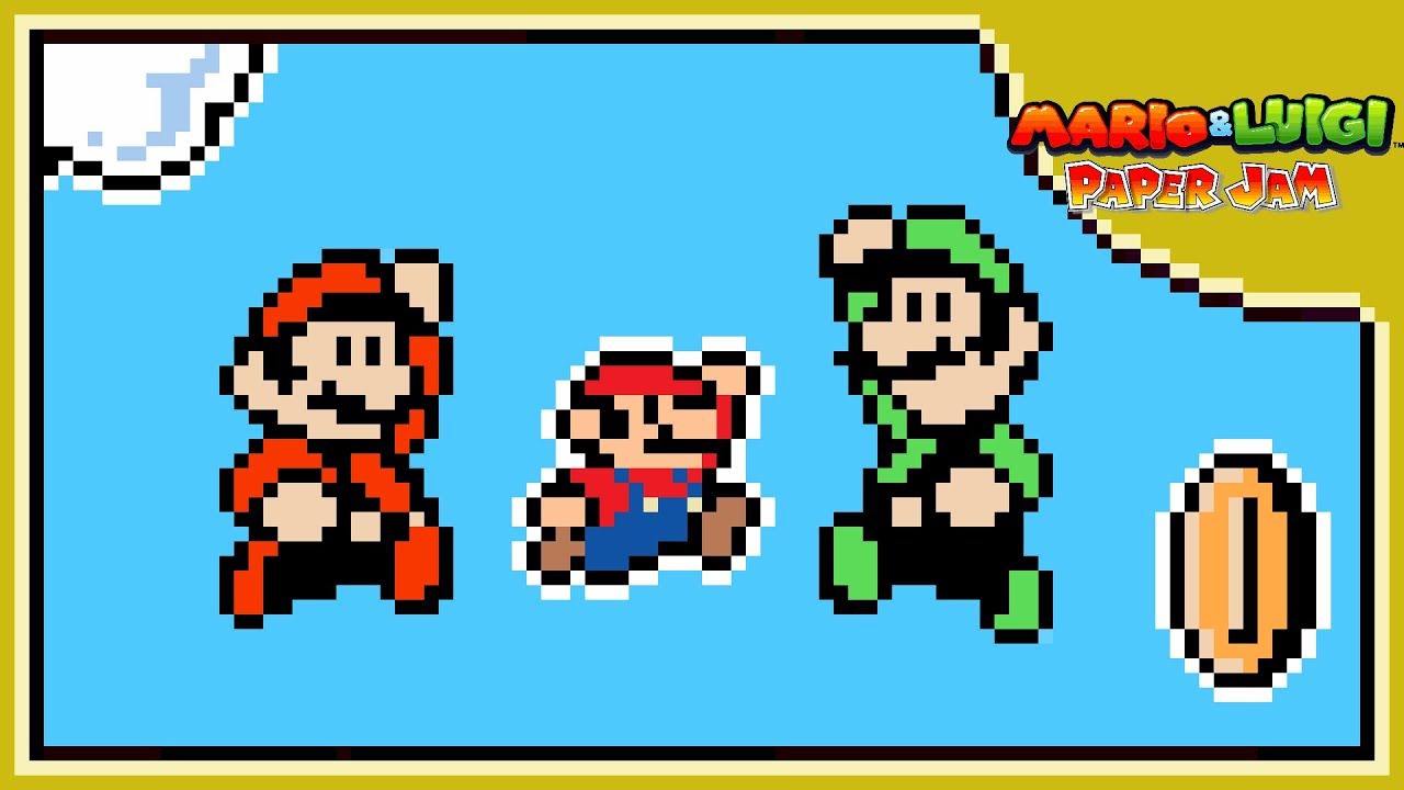 Mixed Up Scramble (8-BIT) - Mario & Luigi: Paper Jam