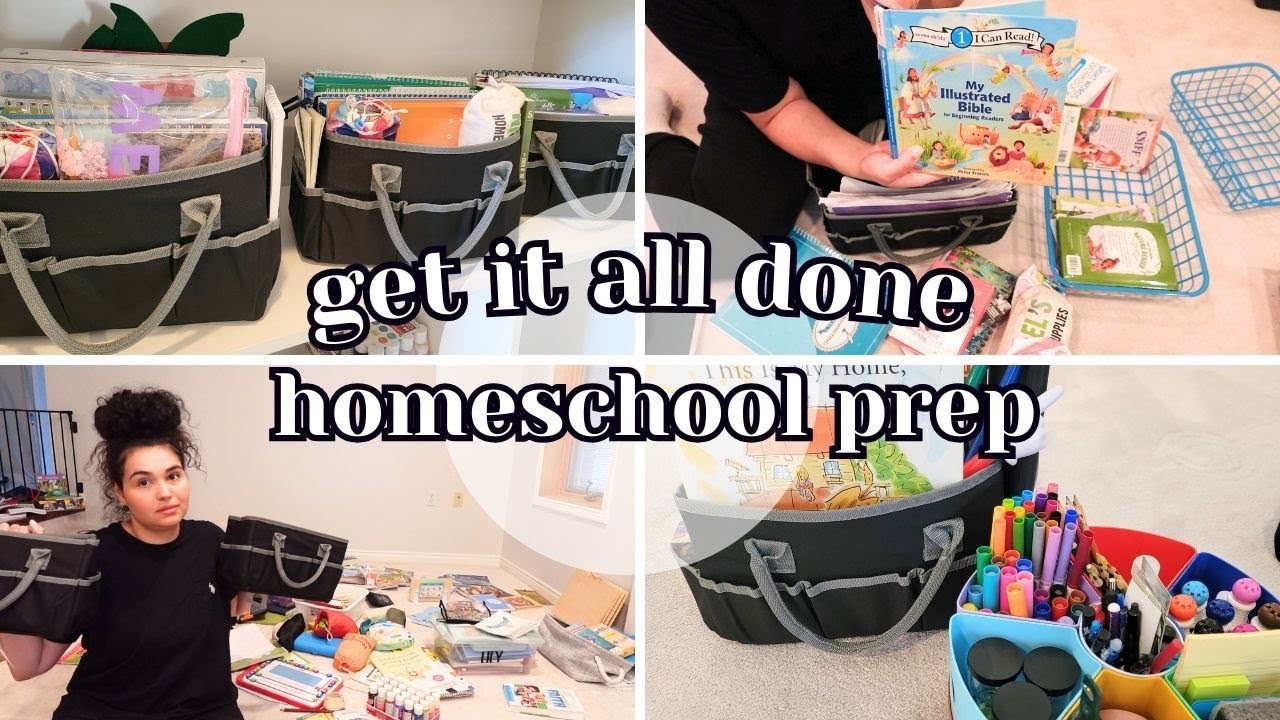 HOW I PREP & ORGANIZE MY HOMESCHOOL CURRICULUM & SCHOOL SUPPLIES for the new SCHOOL YEAR 2024-2025