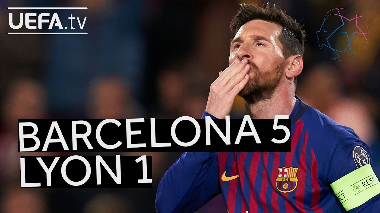 BARCELONA 5-1 LYON #UCL HIGHLIGHTS