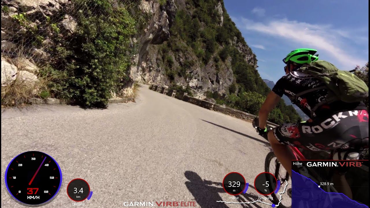 Garmin VIRB 10 minutes Cycling Downhill Lago Ledro/Riva del Garda