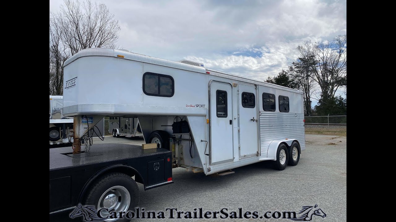 2004 Exiss 3 Horse Trailer, Cute Weekender, Sink, Cowboy Shower 🐎🐎🐎
