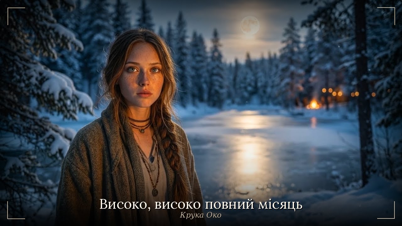 Високо, високо повний місяць — крука око