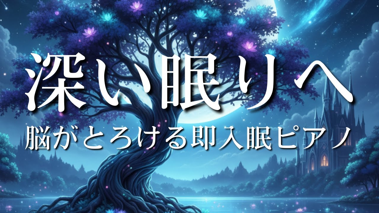 深い眠りへ｜脳がとろける入眠ピアノ。｜睡眠用BGM・安眠・瞑想・自律神経を整える。