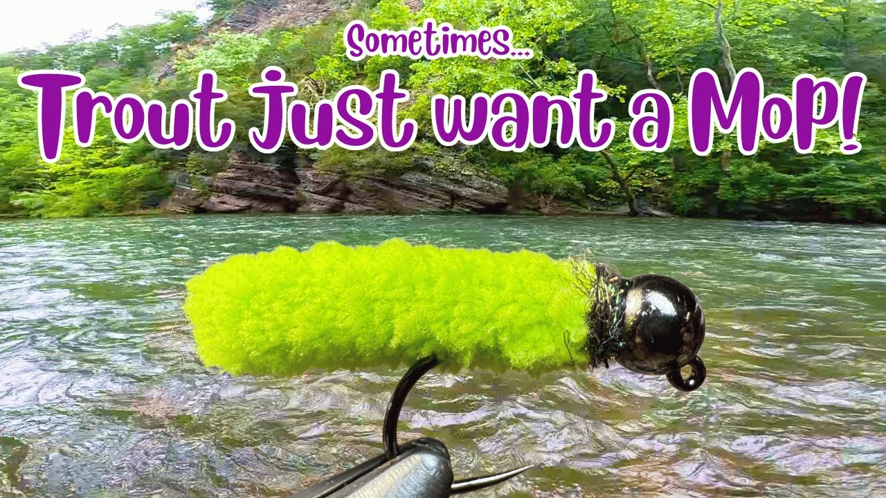 MOP FLY drives WILD TROUT CRAZY and SAVES the DAY! [Euro Nymphing Fly Fishings Ultimate Junk Fly]
