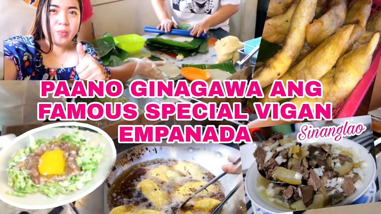 MUST TRY!!! SOBRANG SARAP NG FAMOUS VIGAN SPECIAL EMPANADA AT SINANGLAO | HG VLOGS