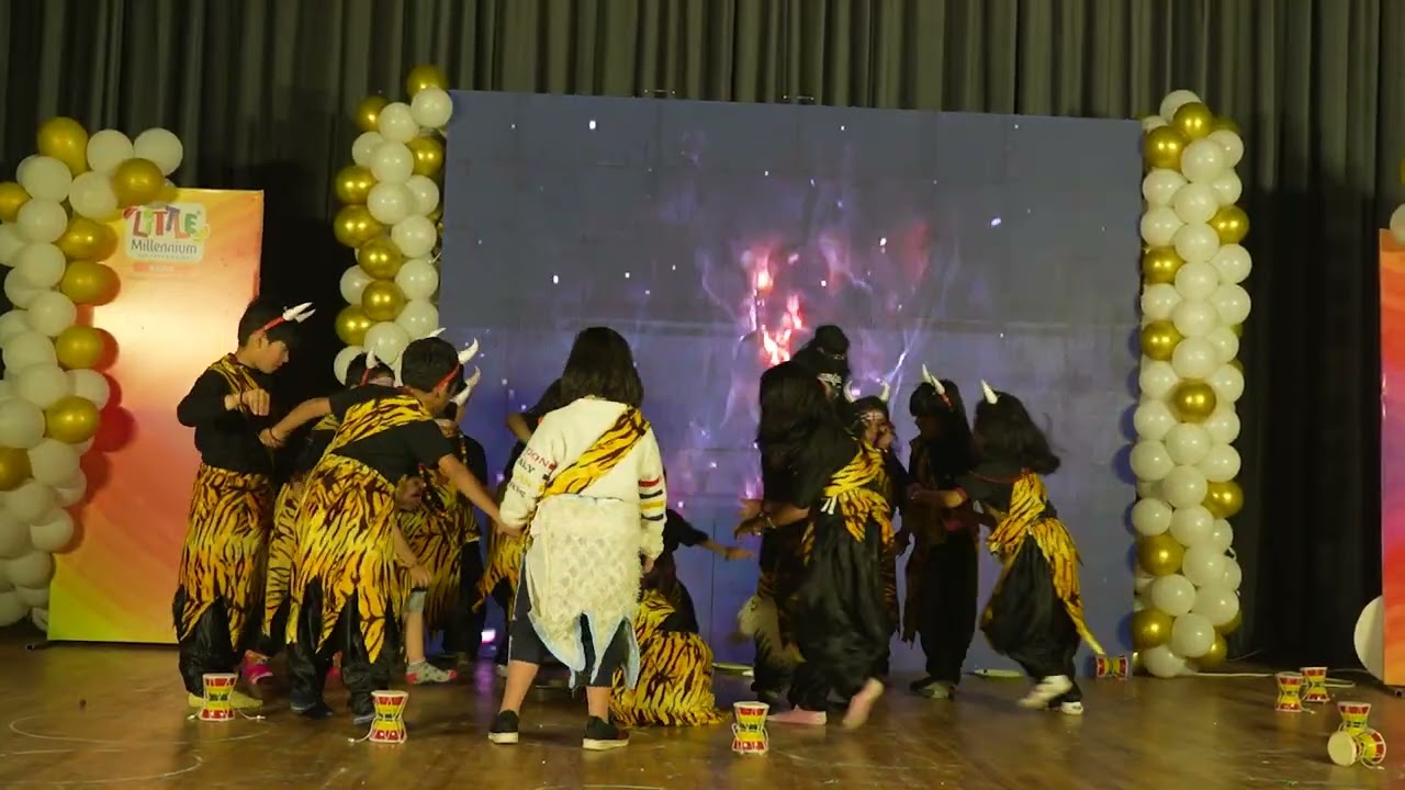 Powerful Shiv Tandav! 🔱 Senior KG Students | Little Millennium Rewa Annual Day 2026