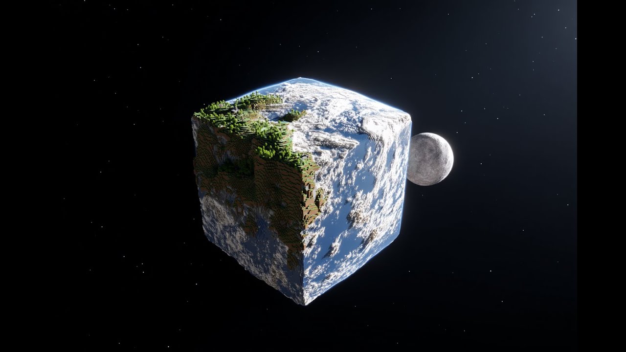 จะเกิดอะไรขึ้นถ้าโลกเป็นทรงสี่เหลี่ยมเหมือนในโลก Minecraft?