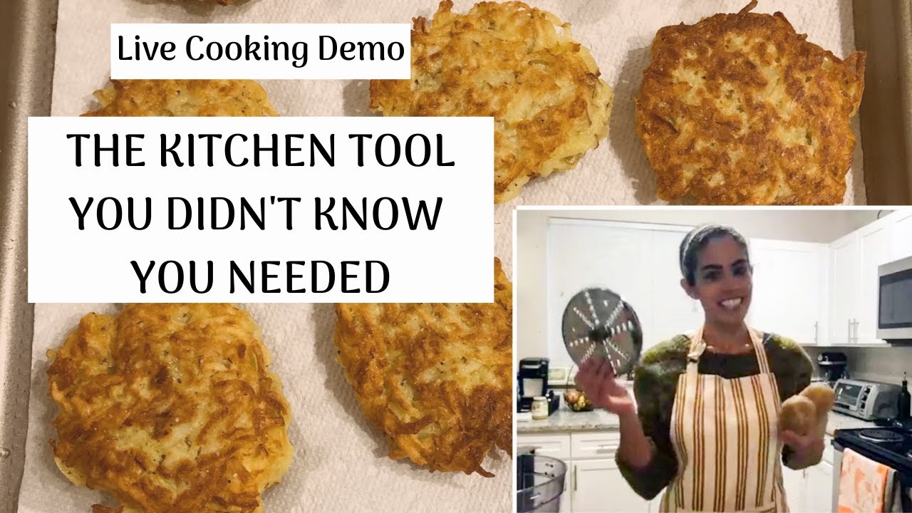 Making latkes easier! [How to use the shredder disc for your food processor]