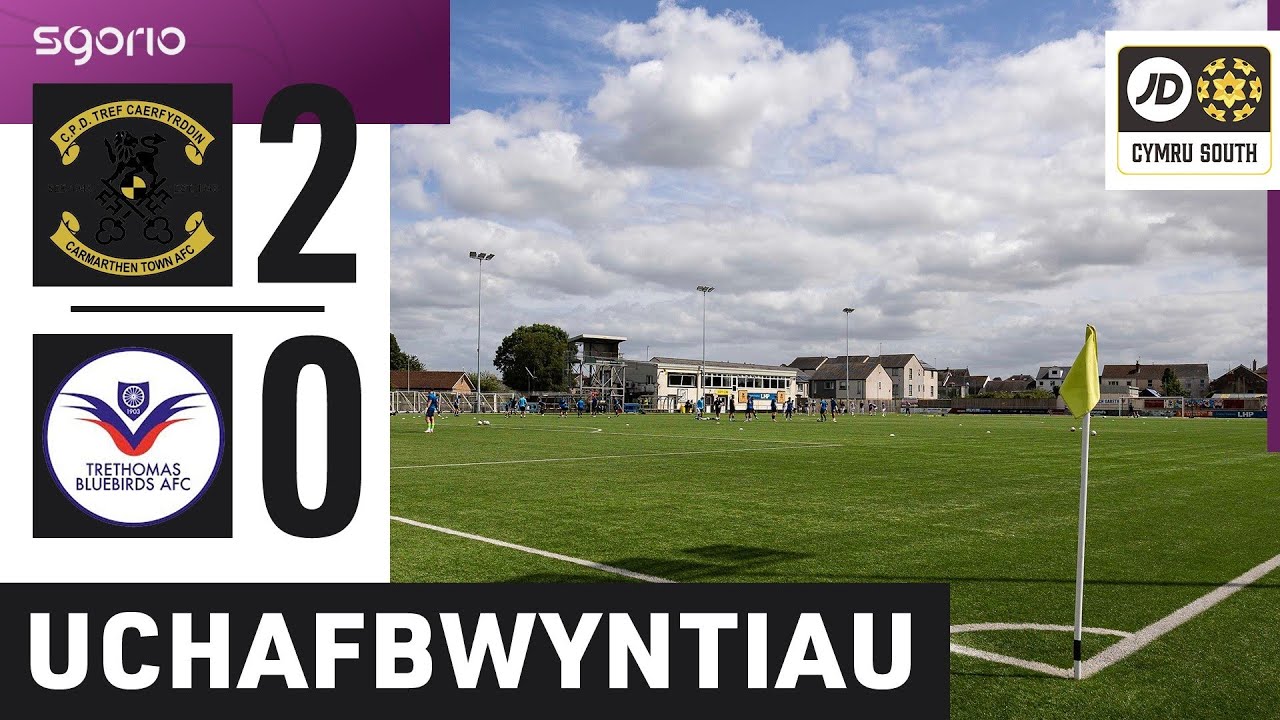 Uchafbwyntiau | Highlights: Caerfyrddin 2-0 Adar Gleision Trethomas | JD Cymru South
