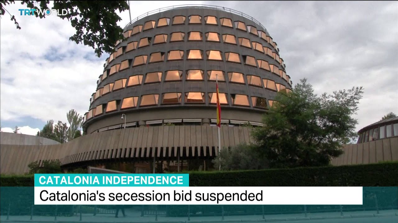 TRT World: Catalonia's secession bid suspended