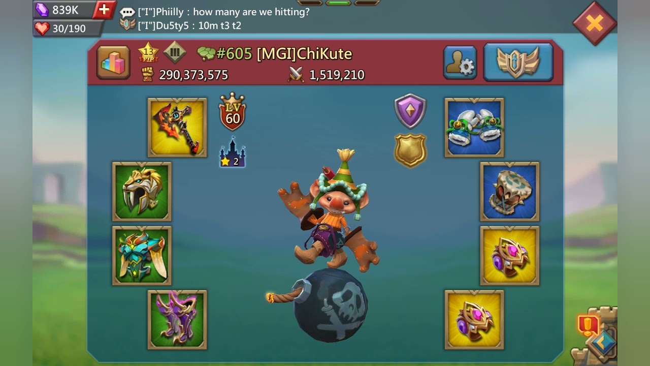 Lords Mobile KVK Rally 10m troop target
