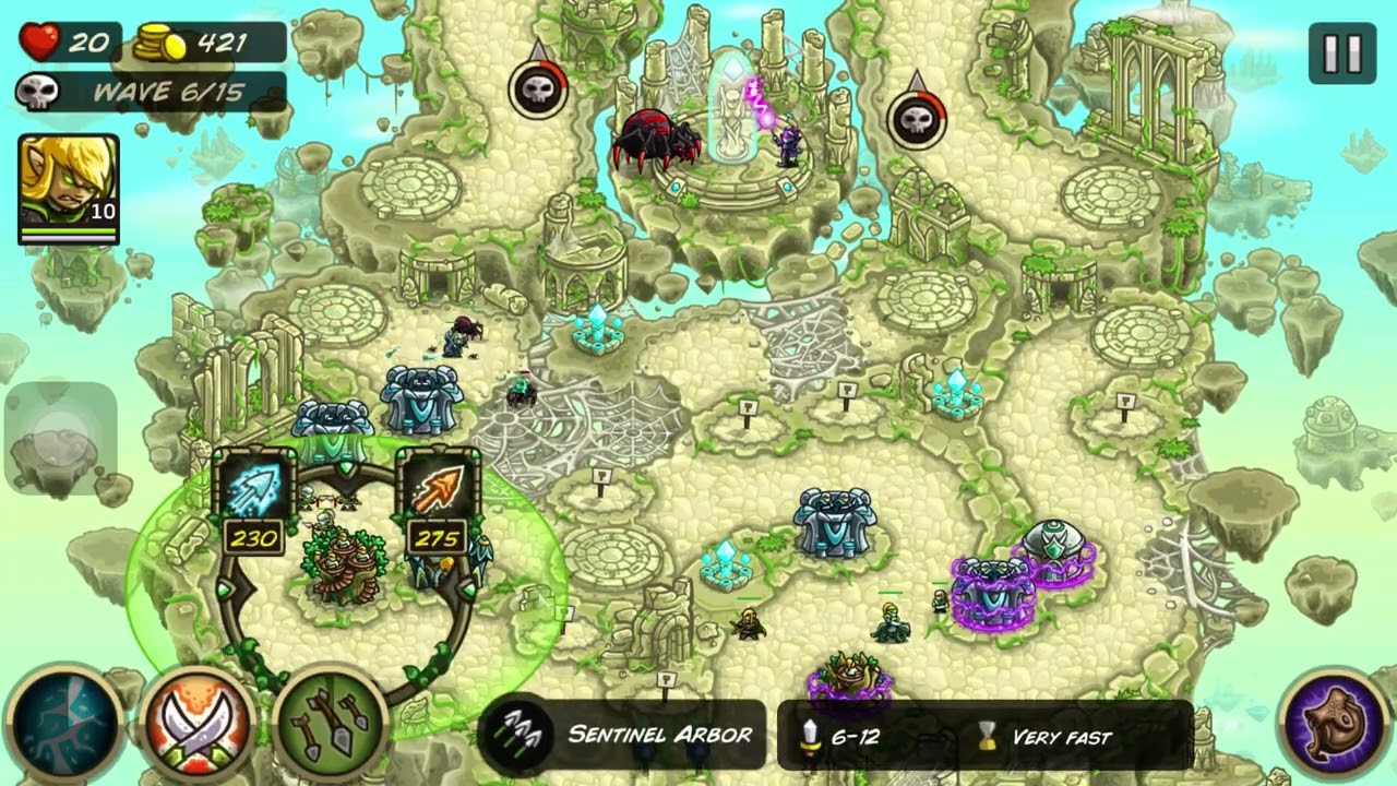 Kingdom Rush Origins / Eridan / Shrine of Elynie (Campaign)