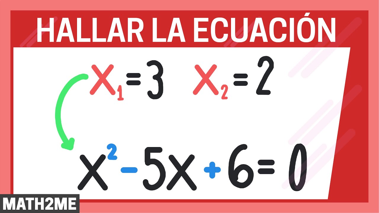 Hallar la ecuación de segundo grado dadas sus raíces | Profe Andalón