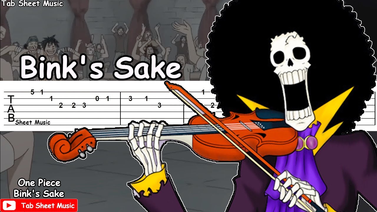 One Piece OST - Bink's Sake Guitar Tutorial | TAB