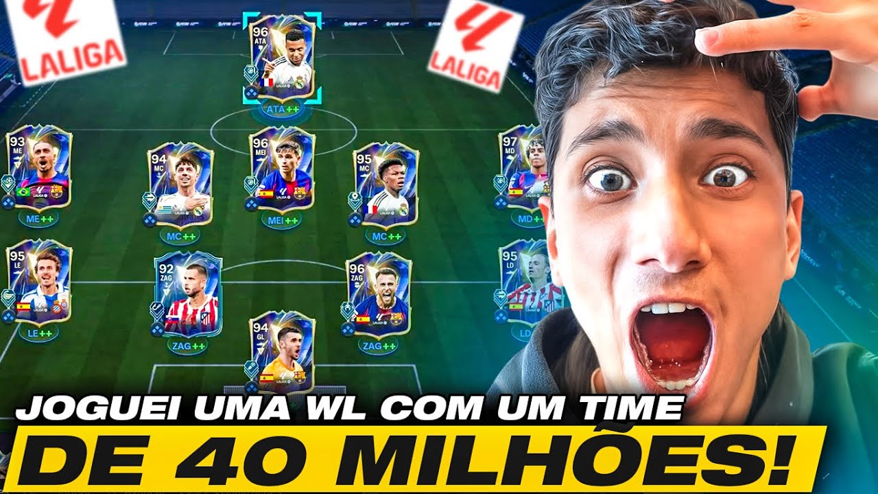 TIME FULL TOTS LALIGA! 40 milh&otilde;es e jogamos muito na WL