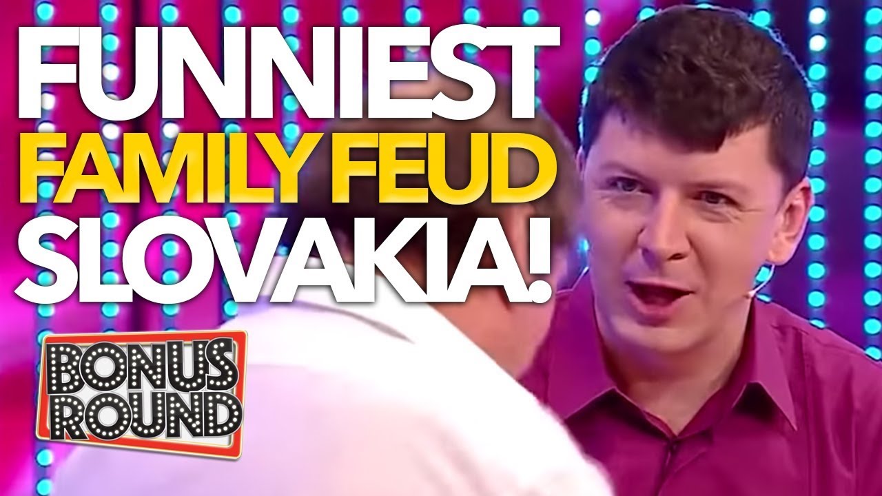 FUNNIEST & Most Viewed Family Feud Slovakia Andrej Bičan ( 5 Proti 5)