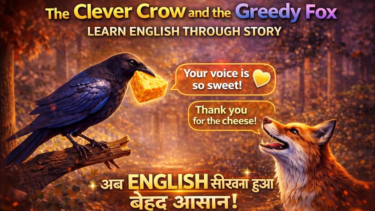 Sweet Words का सच 😱 | Clever Crow & Greedy Fox Story