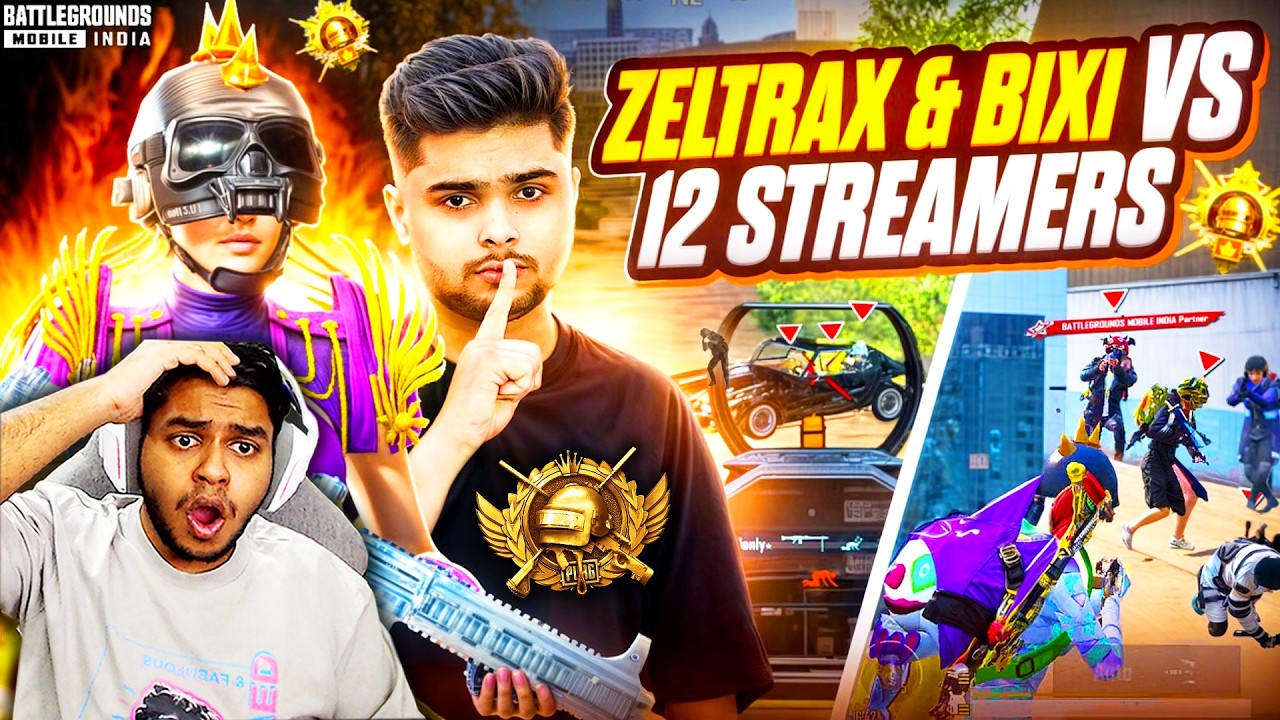 WORLD's HIGHEST 15 KD M416+4X SPRAY CONQUEROR STREAMERS SCARED?? ZeltraX BIXI OP PUBG Mobiile