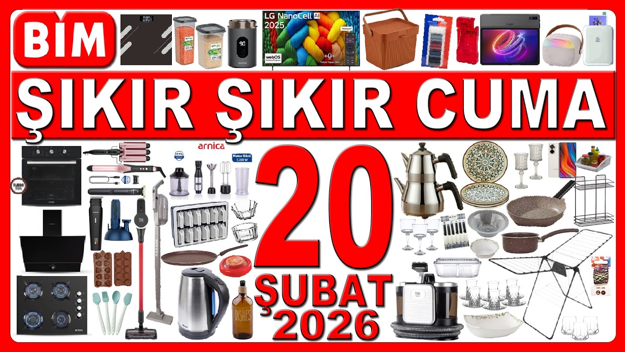 BİM MUTFAK & EV GEREÇLERİ BU CUMA | HALI KOLTUK YIKAMA MAKİNESİ BİM TEKNOLOJİ TV | BİM 20 ŞUBAT 2026