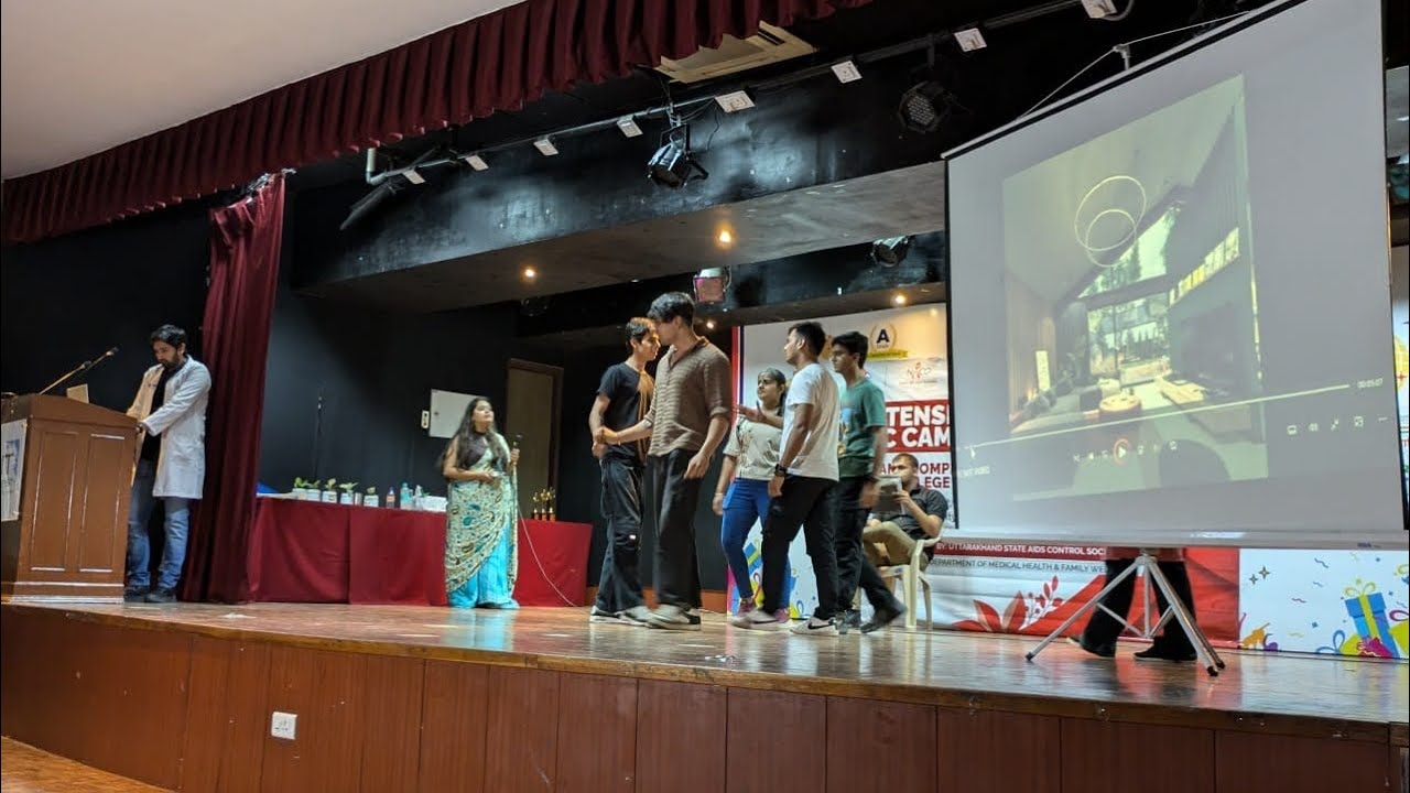 Skit on AIDS/HIV awareness by mbbs students of HIMS