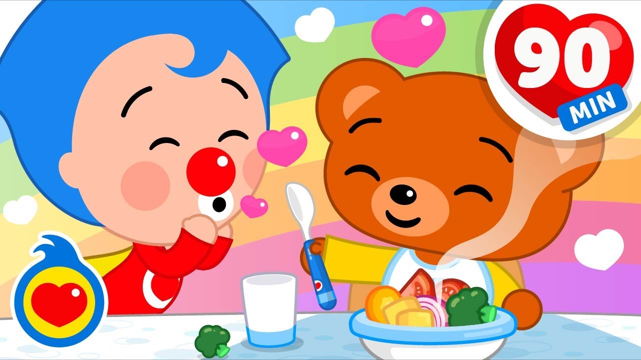 Vamos A Comer, Me Voy a Ba&ntilde;ar... 🎵 Y M&aacute;s Canciones Infantiles (90 Min) | Plim Plim