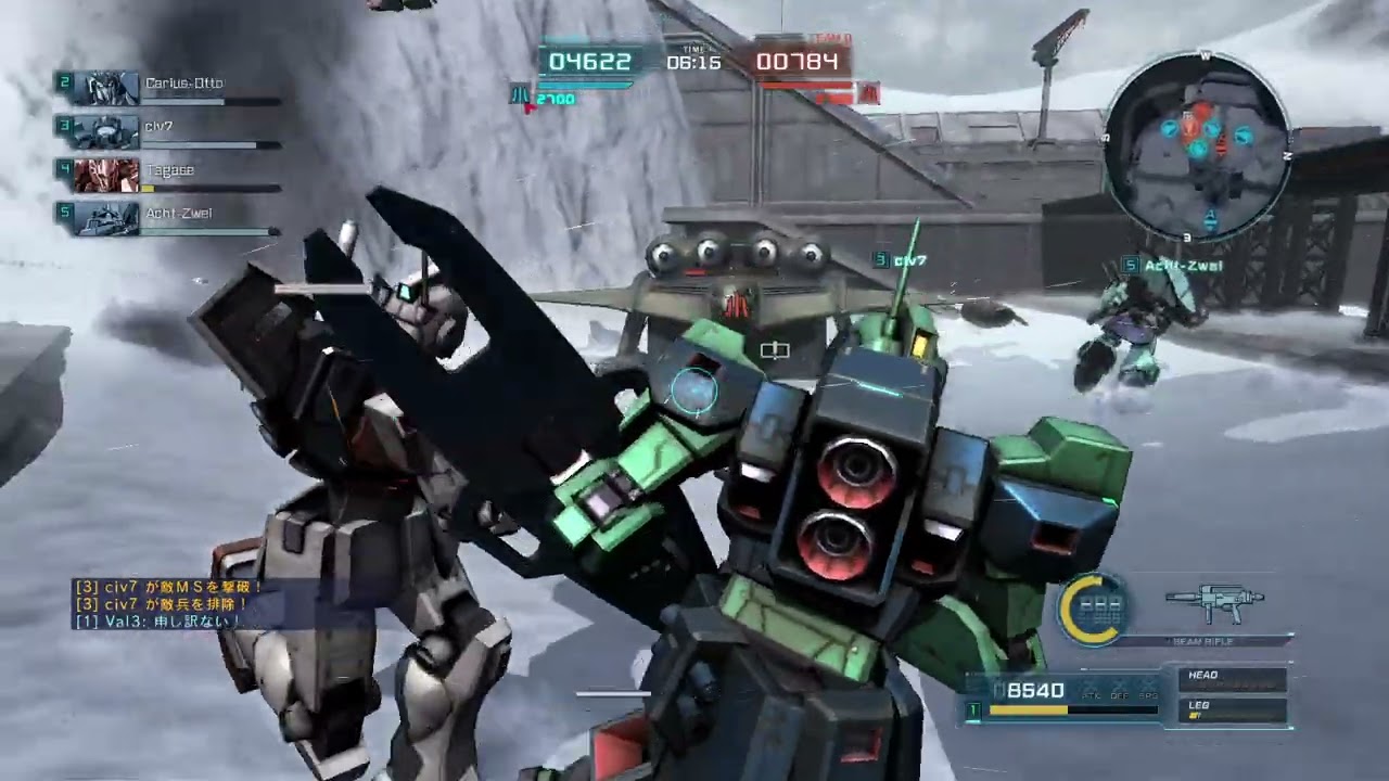 【Steam版】バトオペ2 フルボッコ 064 トリプル ジムⅡ