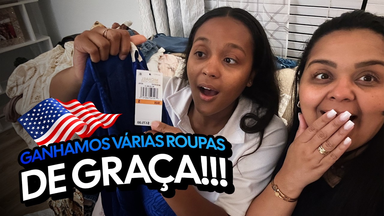 ROUPAS DE GRAÇA NOS EUA: ISSO REALMENTE EXISTE