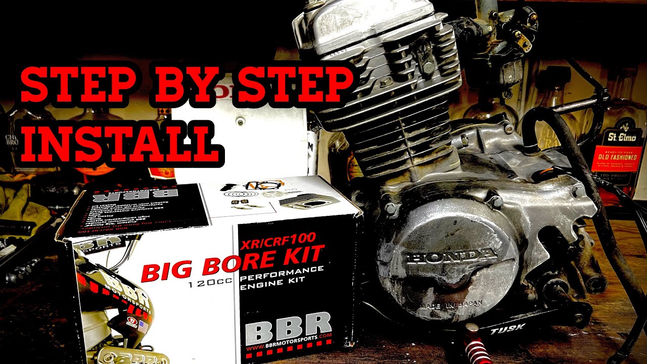 Crf/XR100 BBR 120 Bigbore Kit with Cam Install + Cam Chain Install