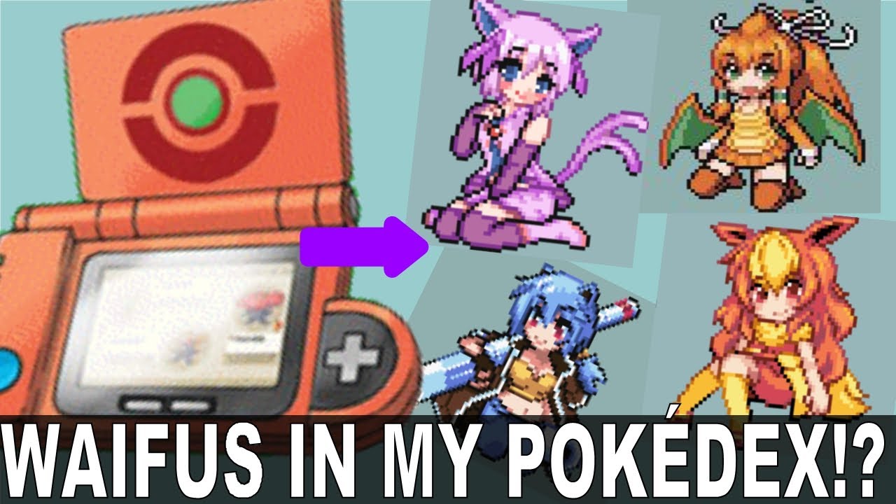 WAIFUS IN MY POKÉDEX!? Every Moemon in Moemon Revival Version (Romhack of Pokémon FireRed Version)
