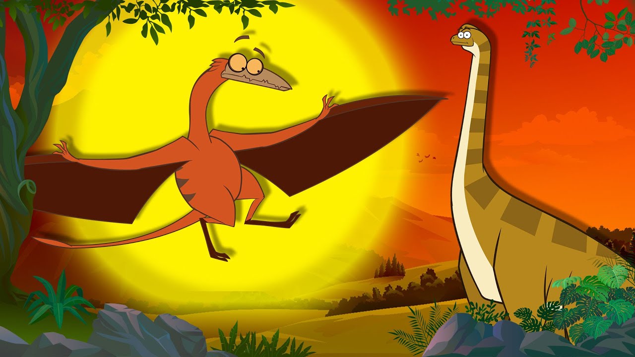 Big Dinosaur Fights Saltopus | Dinosaur Cartoon For Kids