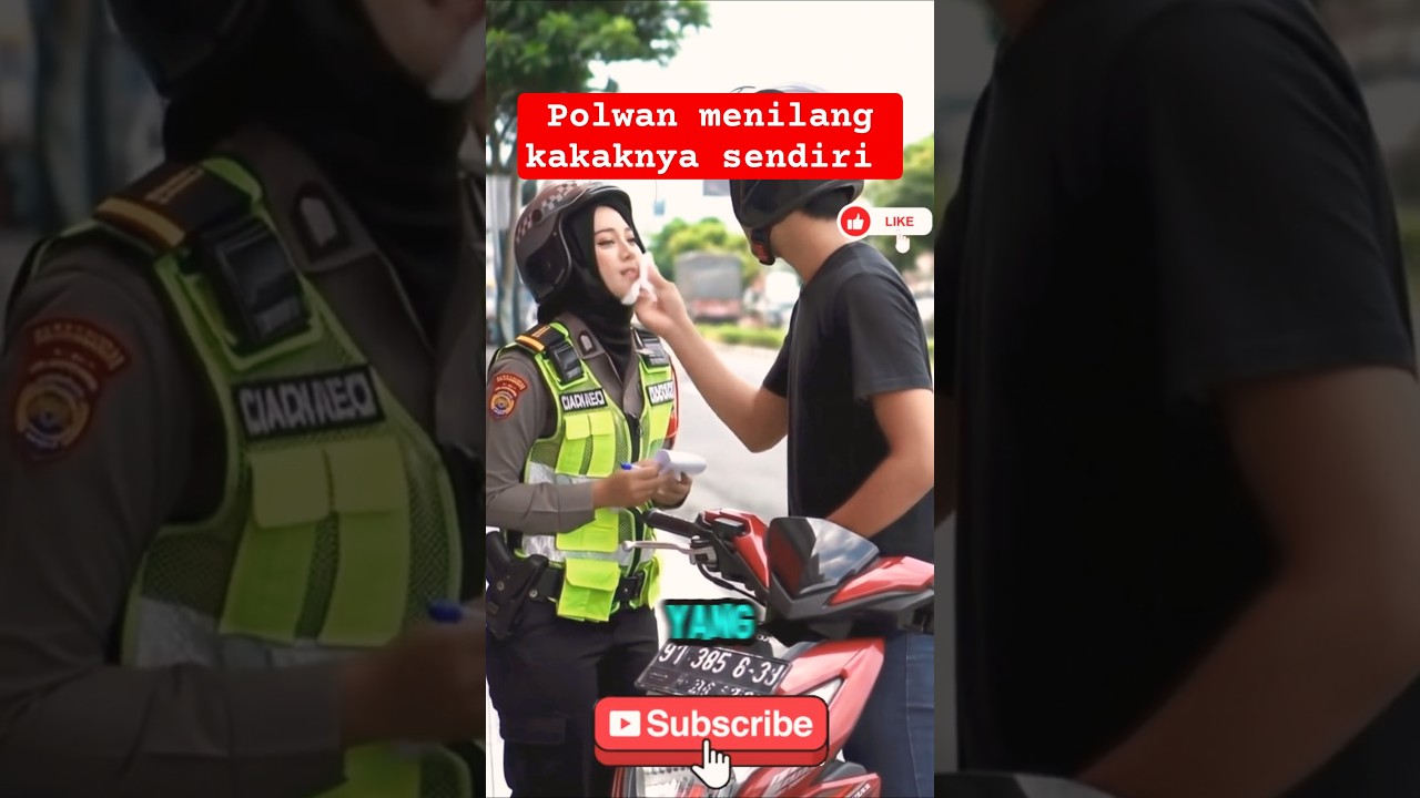 Viral ! Seorang Polwan tega menilang kakaknya sendiri #kisahnyata#fyp#viralshort