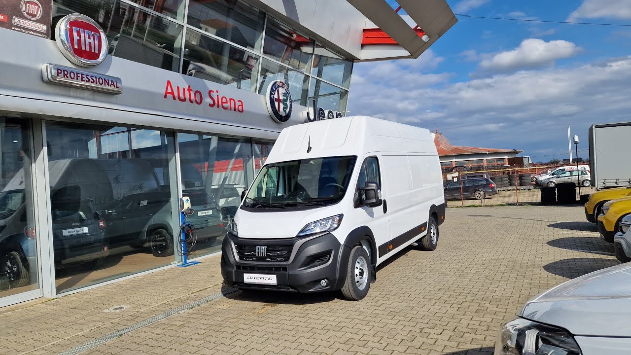 Fiat Ducato 295 Maxi Van L4H3 17mc - 2024, Camera, Rear 270 Doors - Cul 249 Ducato White - AutoSiena