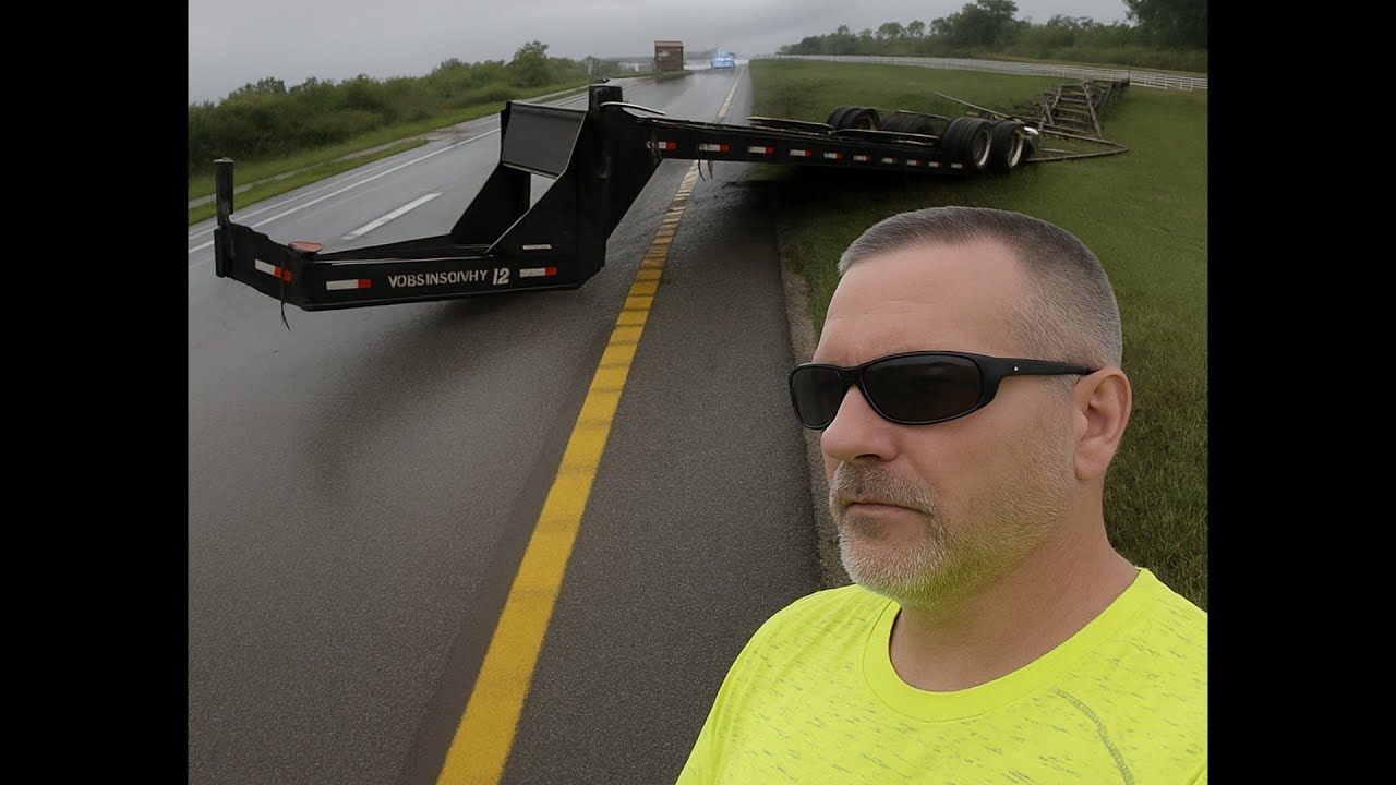 ROTATOR WRECKER vs GOOSENECK DISASTER! RECOVERING LOST STEEL PANELS IN THE RAIN FROM THE FAST LANE