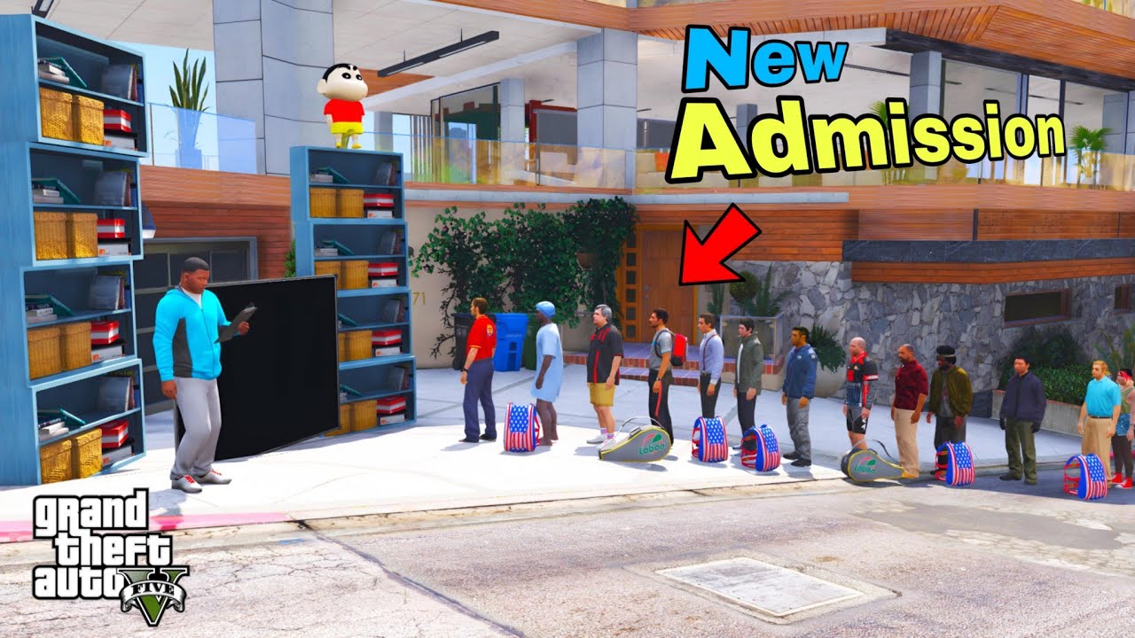 Franklin and Shinchan Open New Tuition Class & Start New Admission Student's with test in GTA V