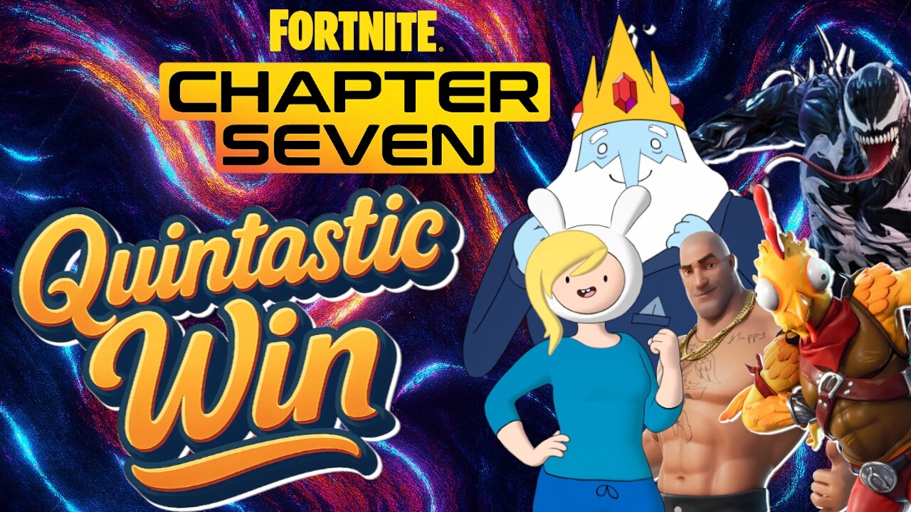 Quintastic Win! in Fortnite C7S1 (Full Game)