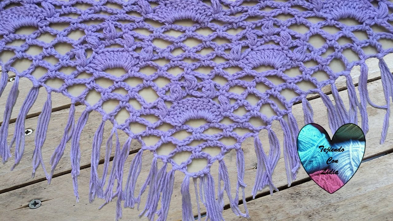Chal tejido a crochet facil