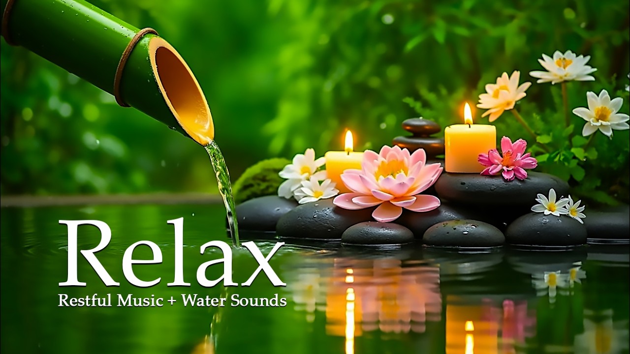 Restful Sleep Music with Piano 🌿 Water Sounds, and Inner Harmony