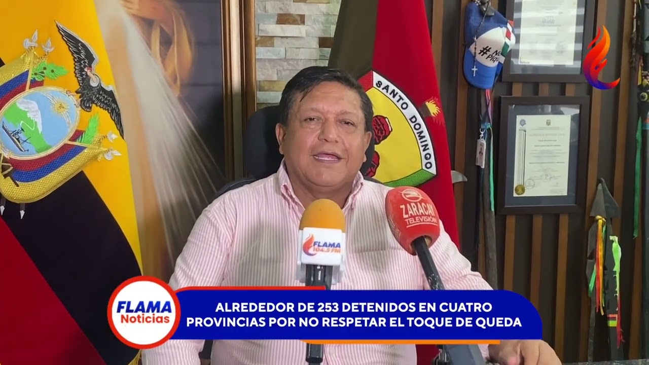 Toque de queda deja los primeros detenidos en Santo Domingo de los Tsáchilas