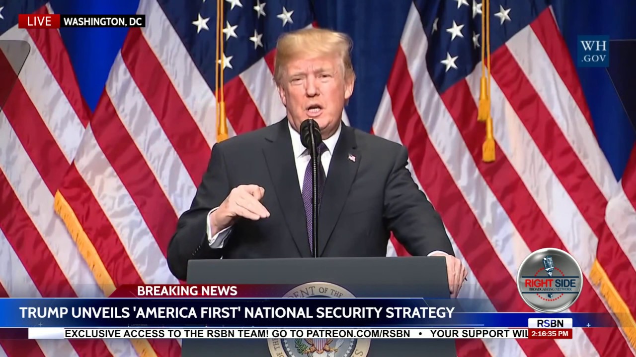 🔴WATCH: President Trump Speech: Unveils 'America First' National Security Strategy 12/18/17